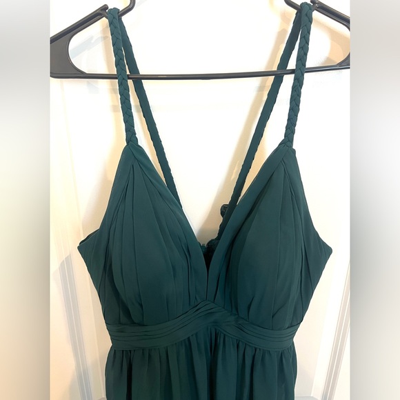 Azazie Women’s Bridemaids Dress, Pine Color, Size 4 Small, Bridesmaid Formal - Picture 7 of 16